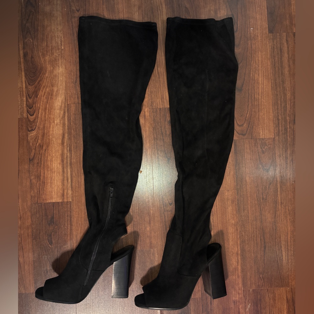 Aldo Elegant Black Over-the-Knee Boots